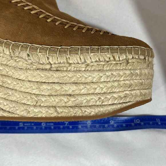VIDORRETA TEXAN WEDGE BOOT IN CAMEL SUEDE NEW SIZE 41 - Picture 9 of 9